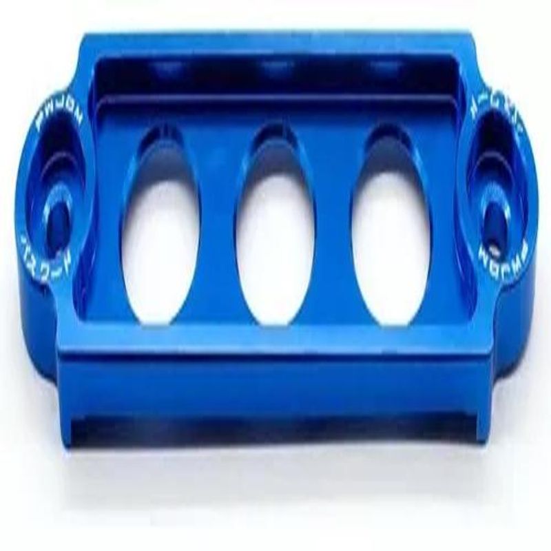 GENERICO - Soporte Sujeta Bateria Auto Aluminio Azul Tuning Universal