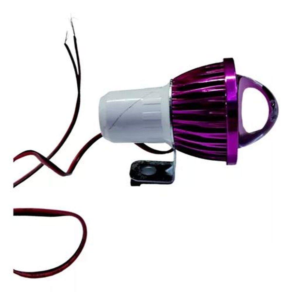 GENERICO - Led Ojo Pez Estroboscopica Luz Rojo Auto Moto 12v Wts148