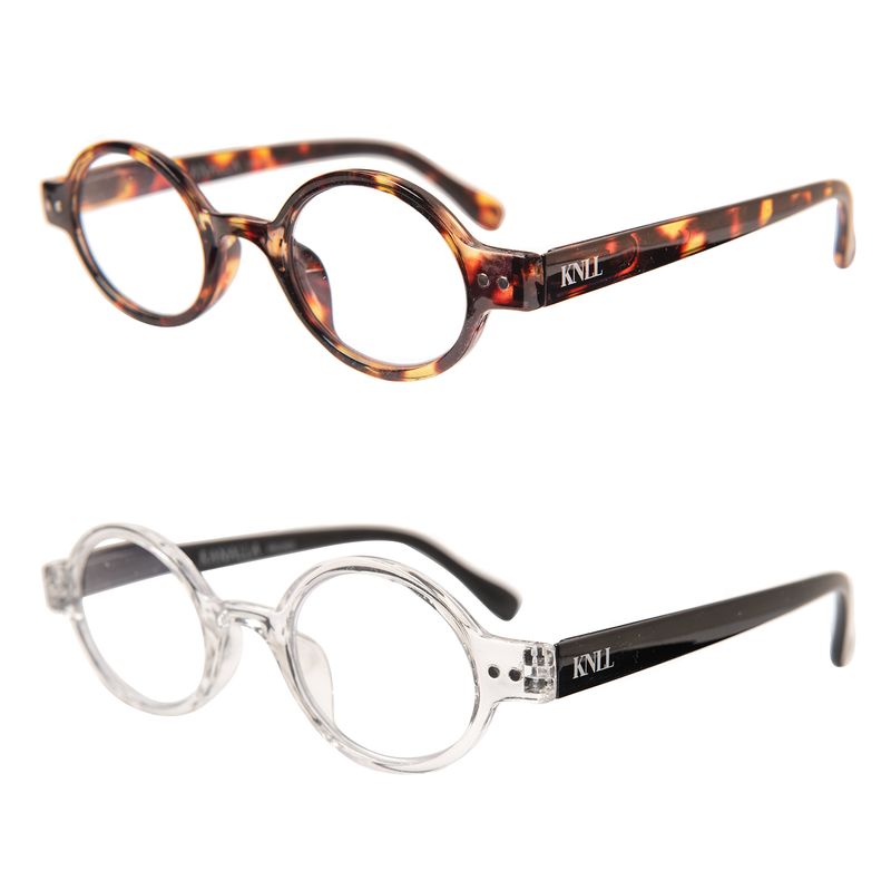 KANALLA - Pack 2 Lentes de Lectura Filtro Luz Azul y UV mod Elegant Tortoise /Transparente 2.5