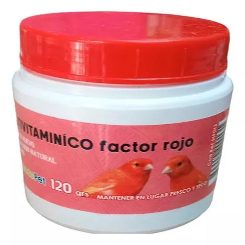 GENERICO - Multivitaminico  Aves Rojo 120gr Vitamina