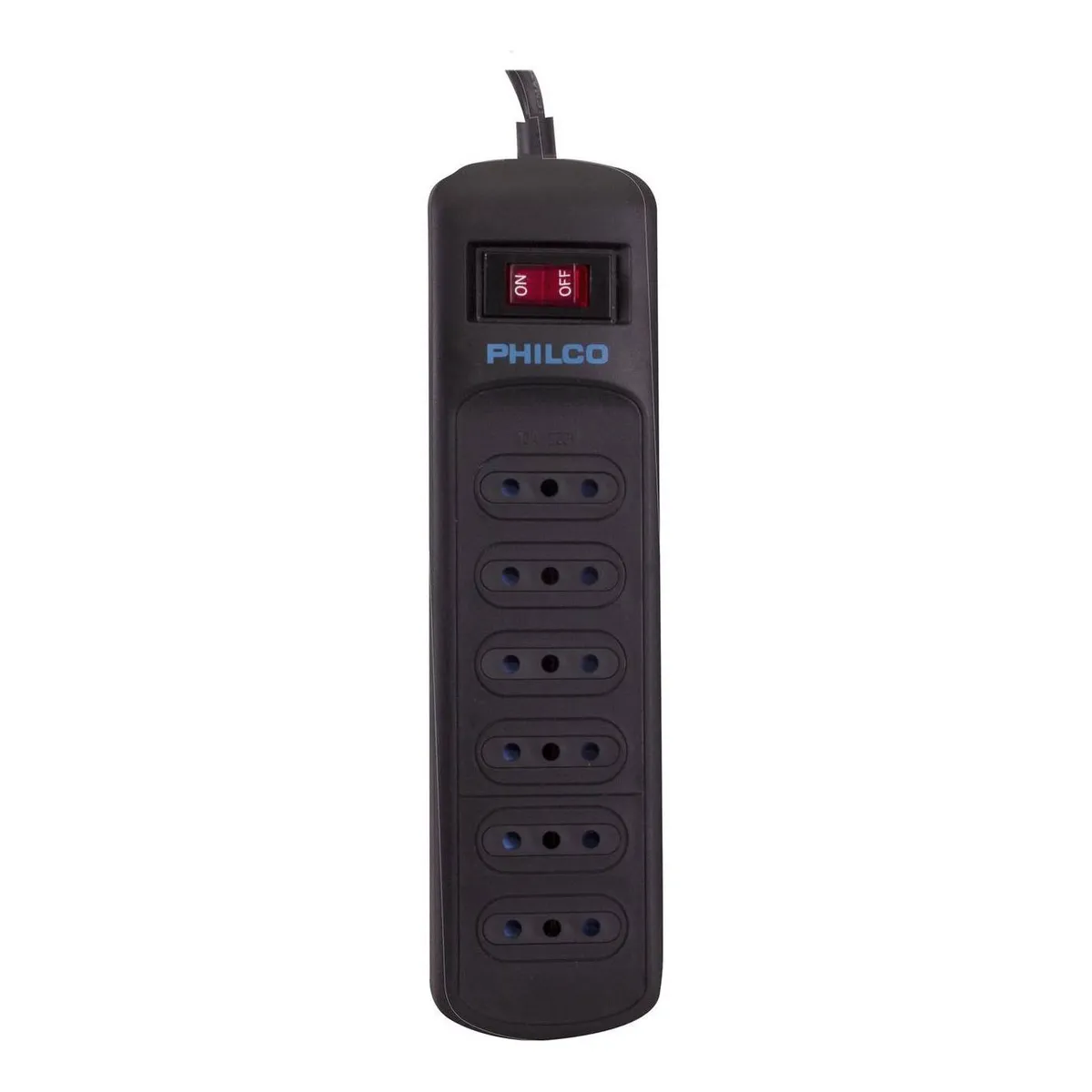 PHILCO - Alargador Protector Sobrevoltaje Philco 918 Joules Negro