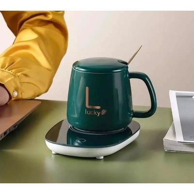 Imagen 2 del producto Taza Calentador Electrico Taza De Café Set De Taza Té Tazon Verde