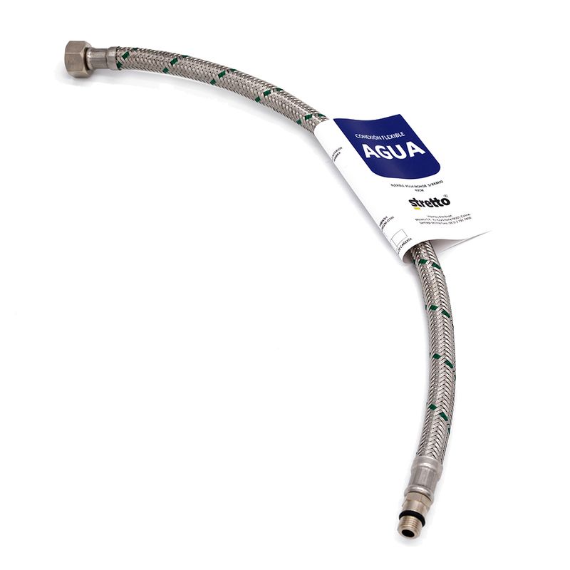 STRETTO - Flexible para Agua Metálico Monob Hi-Hi 3/8xM10 40cm