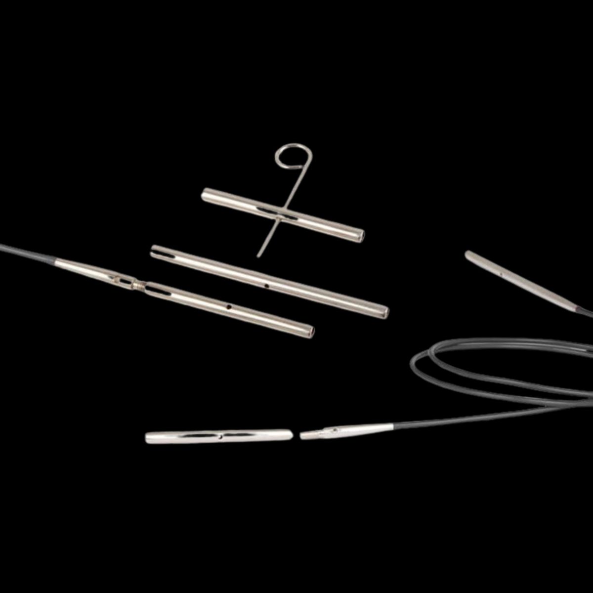 GENERICO - Conector cables palillos intercambiables KnitPro 3 unidades