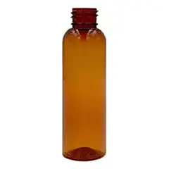 DIVINA - Botella Cilíndrica Pet Ámbar 20/410 - 120 Ml Pack 5 Unid