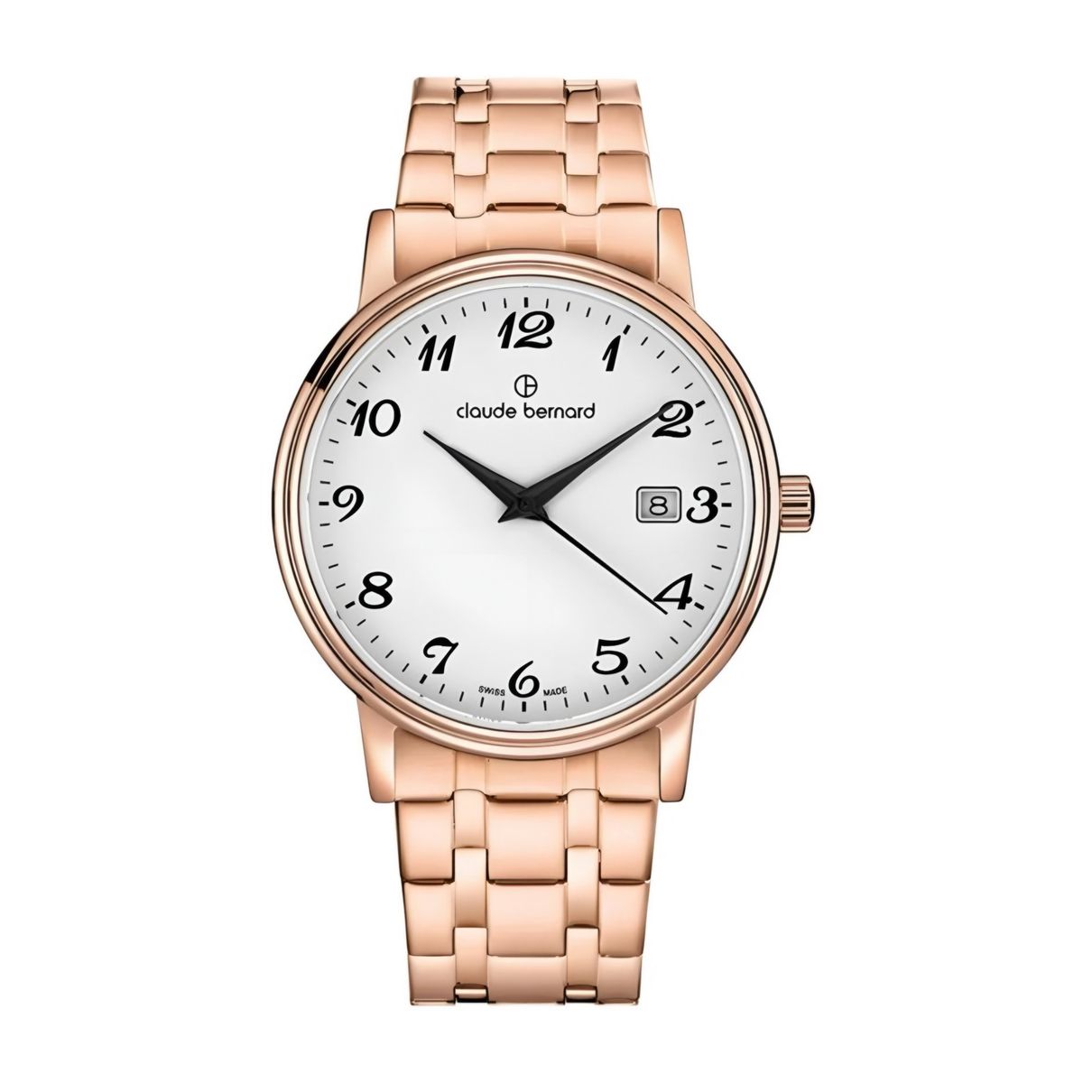 CLAUDE BERNARD - Reloj Claude Bernard Rose Gold Calendar Hombre