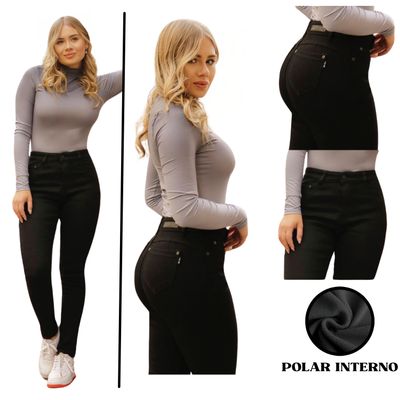 Imagen 1 del producto Jeans Pantalon Skinny Forro Polar Mujer