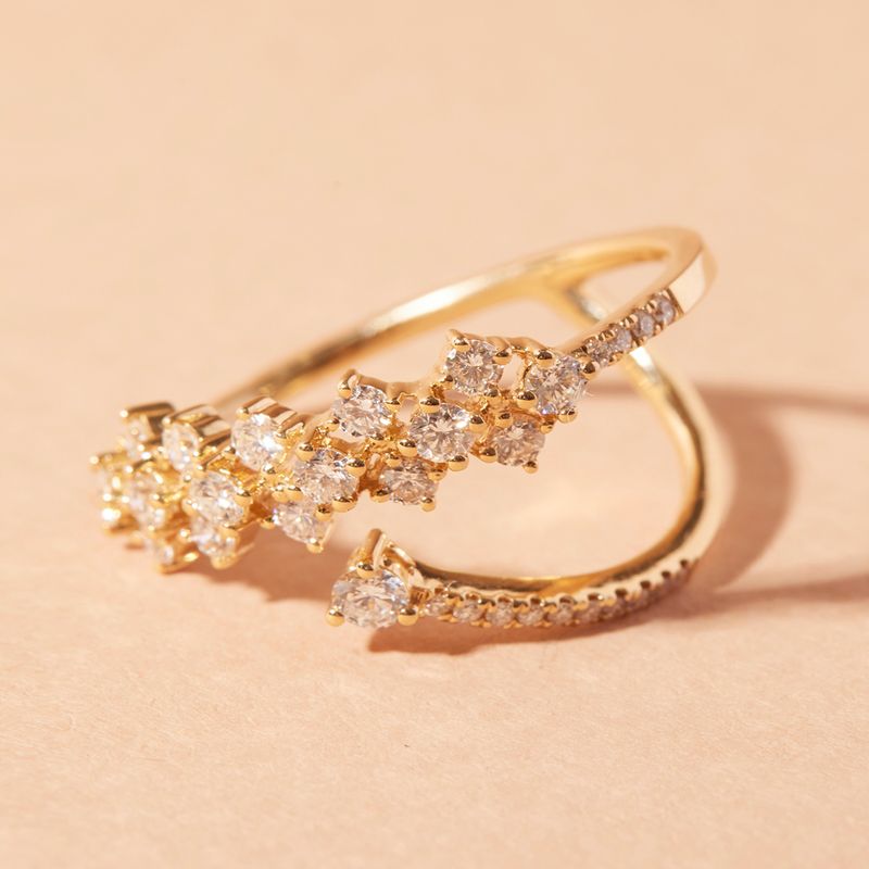 JB JOYAS BARON - Anillo Oro Amarillo 18kt Diamantes 74Pts - Danielle Costantini