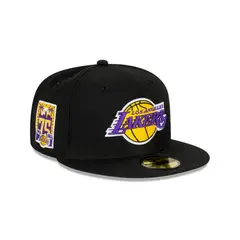NEW ERA - Gorra 59fifty NBA Los Angeles Lakers Side Patch Negro