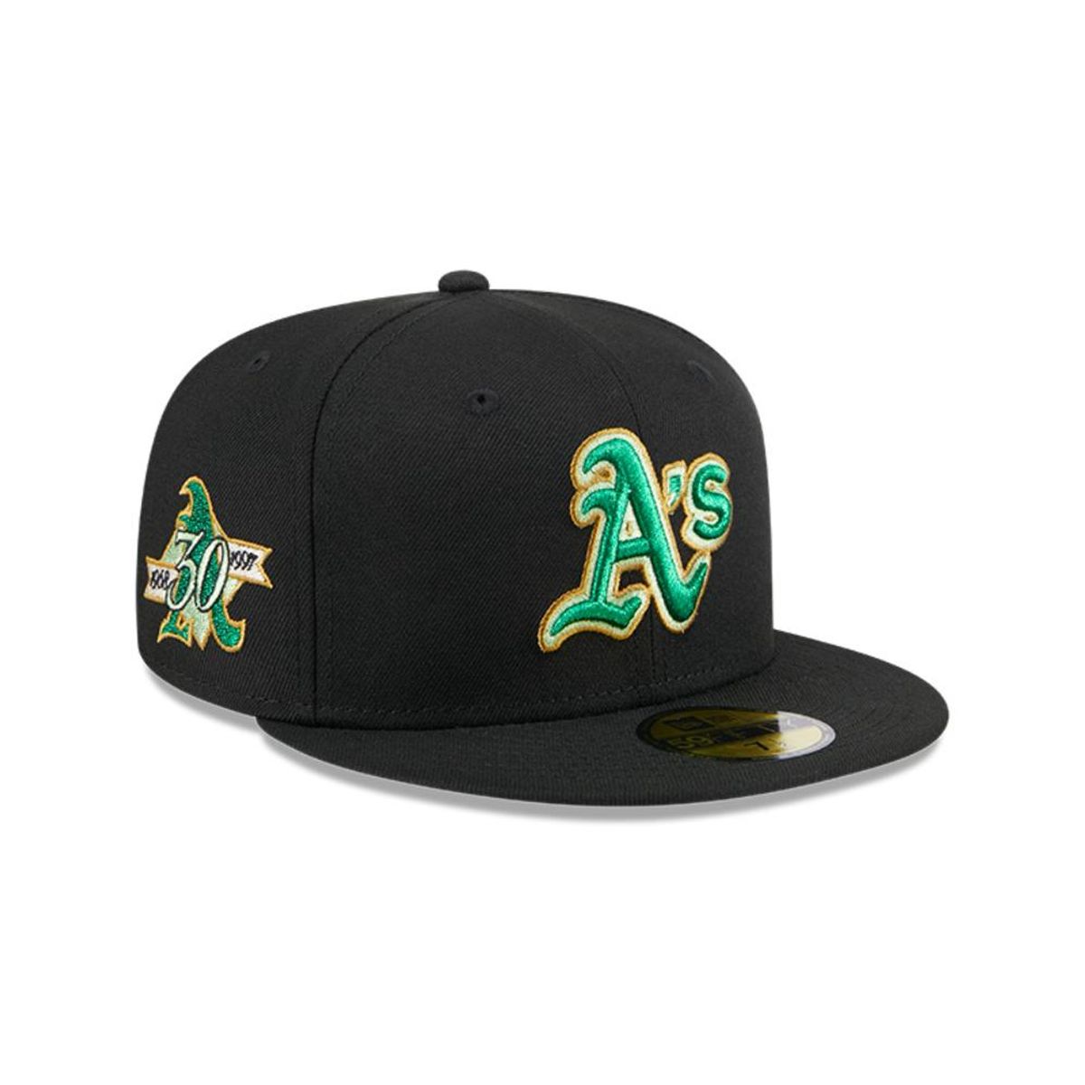 NEW ERA - Gorra Oakland Athletics MLB 59Fifty Metallic Verde Pop Negro