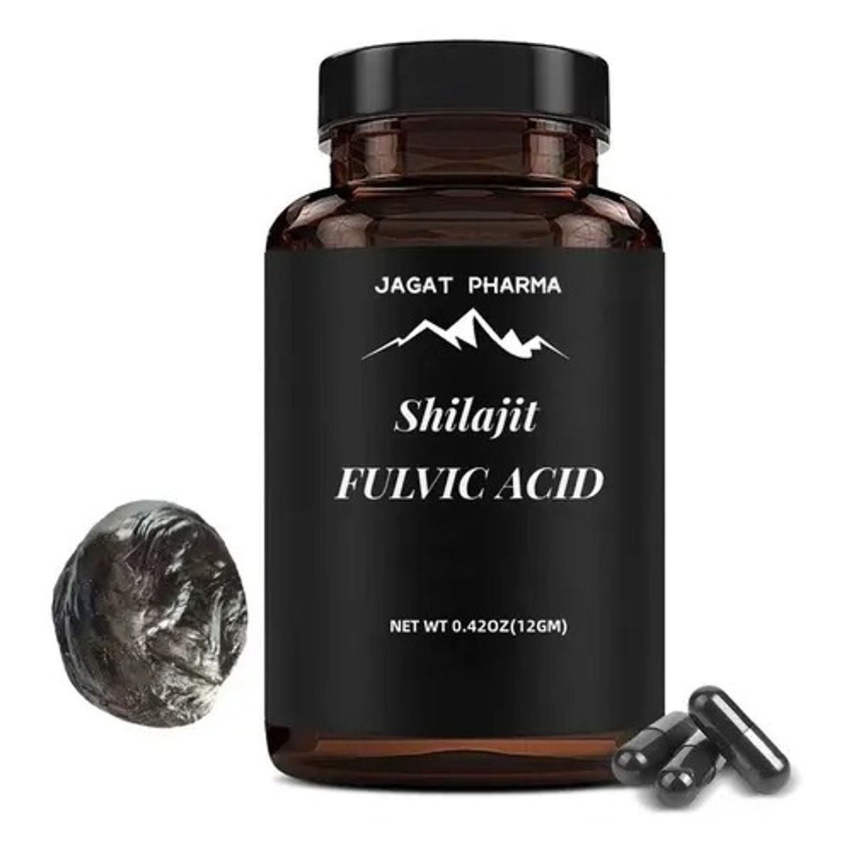 GENERICO - Shilajit Puro Del Himalaya 120 Capsulas Acido Fulvico Natural
