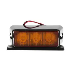 AZ10 - Foco Perimetral Led Ambar Bi-volts Función Estroboscopica