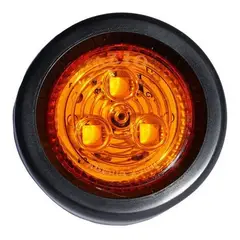 GOTEK - 5 Foco Trocha Led Ambar 2" Bivolts Rampla Camión