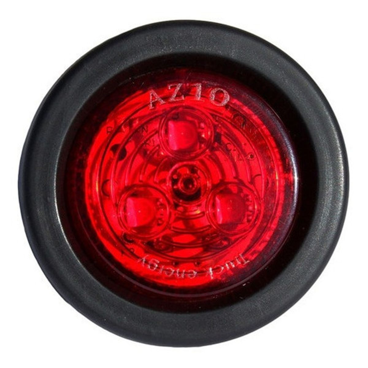 GOTEK - 5 Foco Trocha Led Rojo 2 Pulgadas Bi-volts Rampla- Camión