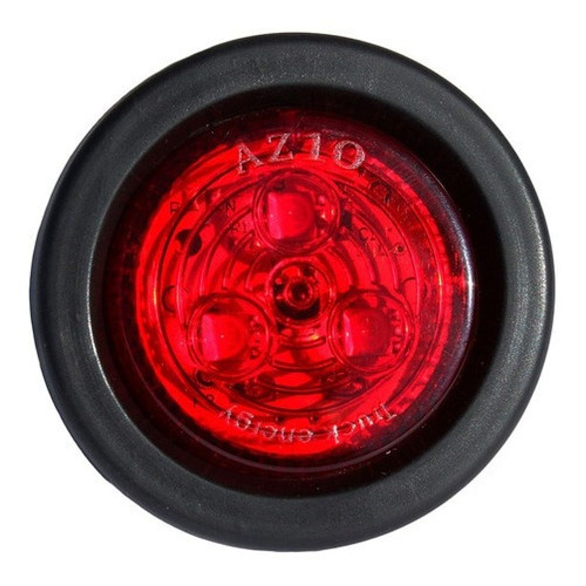 GOTEK - 5 Foco Trocha Led Rojo 2 Pulgadas Bi-volts Rampla- Camión