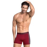 Bóxer corto con tecnología de ajuste perfecto en microfibra 033127 Guinda