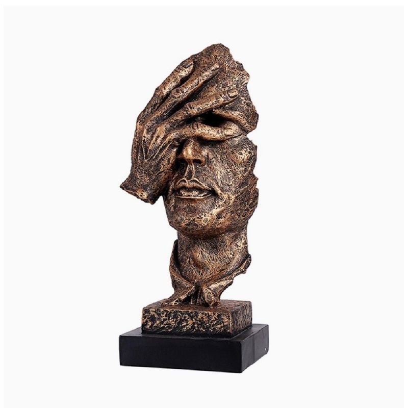 GENERICO - Figura Decorativa Pensador Escultura Abstracta