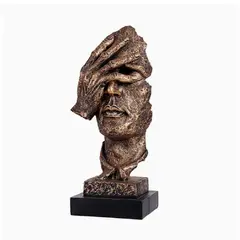 GENERICO - Figura Decorativa Pensador Escultura Abstracta