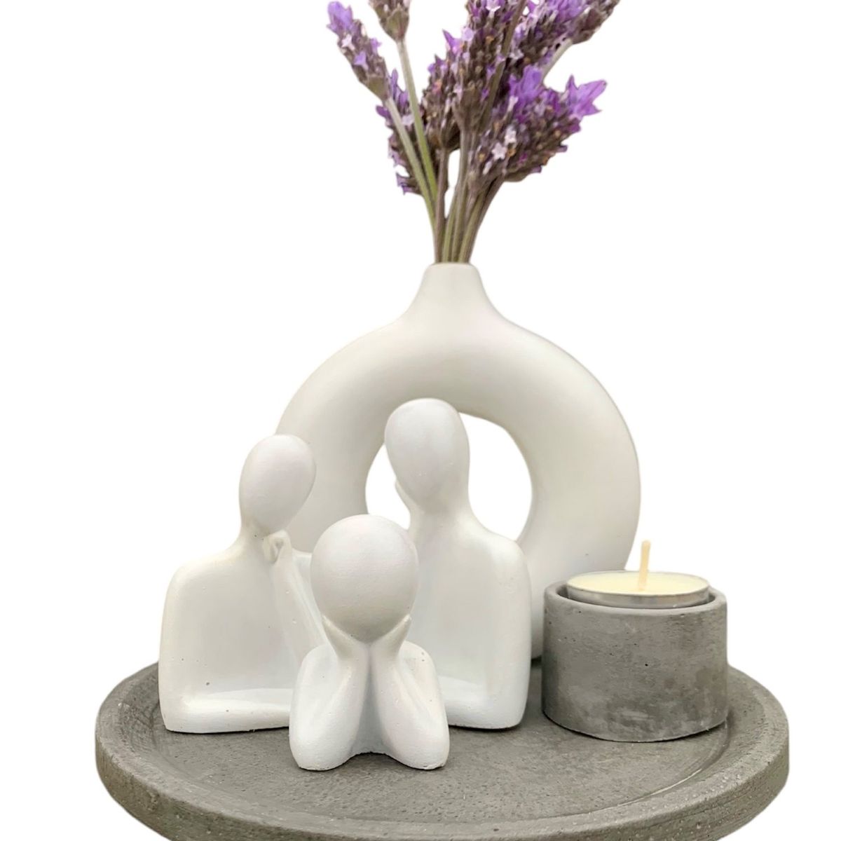 GENERICO - Set Decorativo Familia Cemento