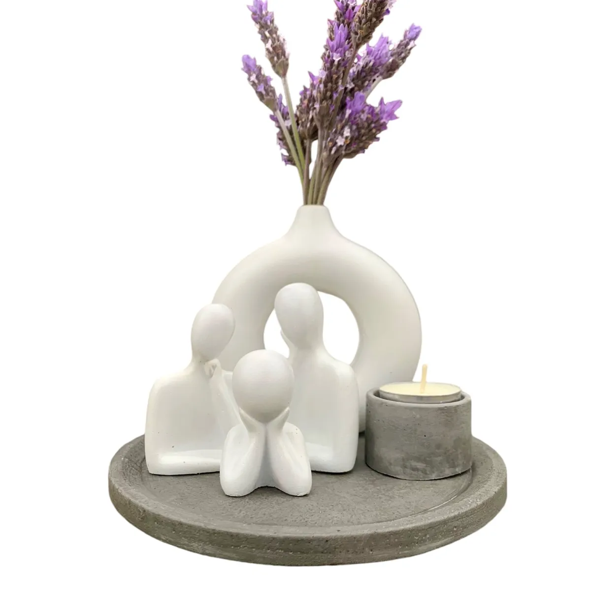 GENERICO - Set Decorativo Familia Cemento