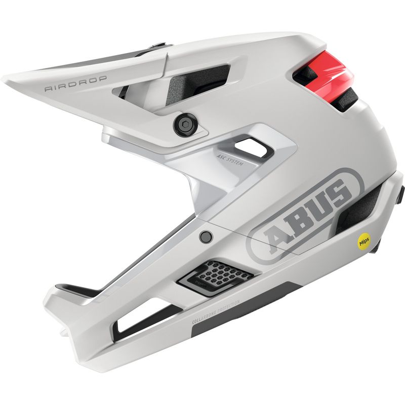 ABUS - Casco Bicicleta Airdrop Mips Blanco Polar Talla L-XL 58-62cm