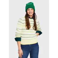 ESPRIT - Sweater A Rayas Con Cuello Redondo Mujer