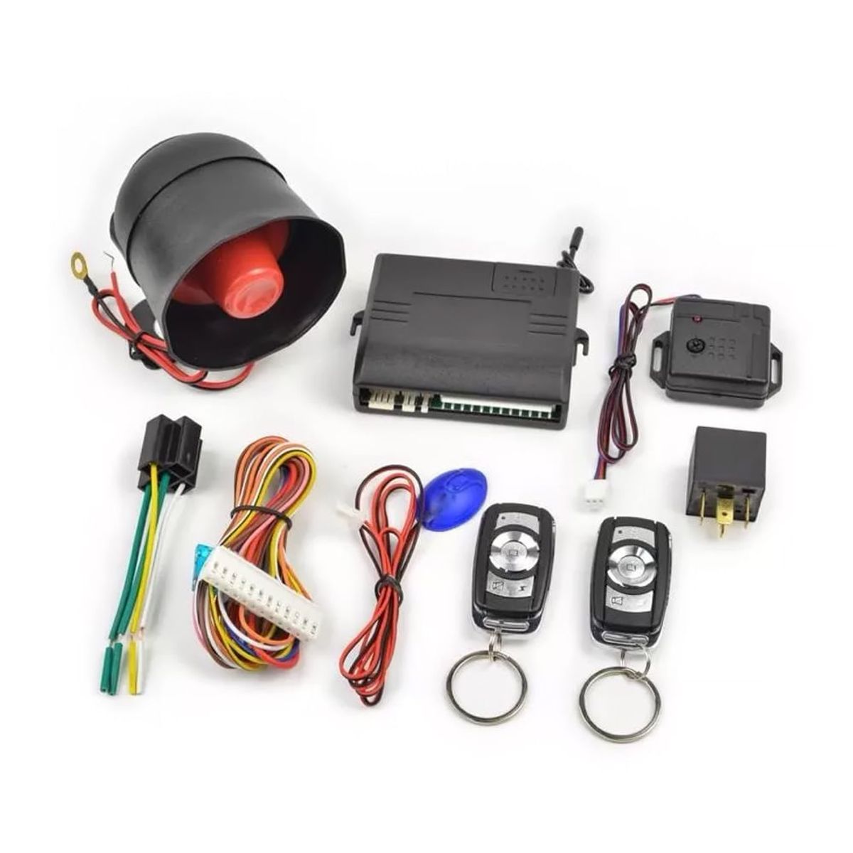 GENERICO - Alarma para Auto Sistema Antirrobos con 2 Mandos Variables