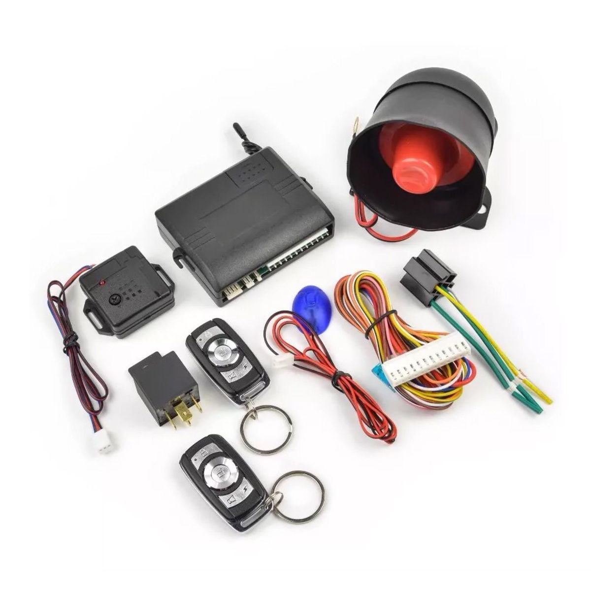 GENERICO - Alarma para Auto Sistema Antirrobos con 2 Mandos Variables