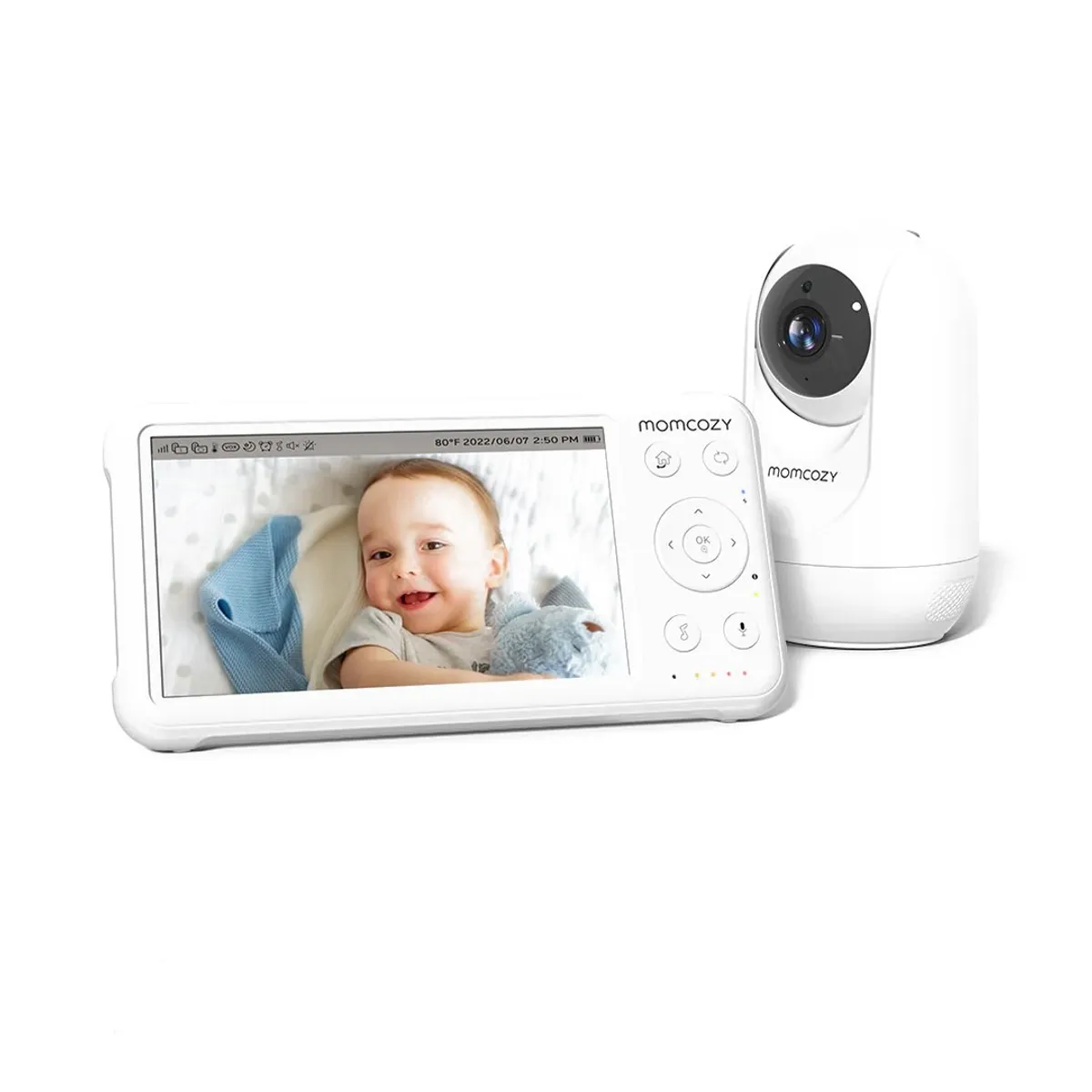 MOMCOZY - Monitor de bebé 1080p Full HD Momcozy - Blanco