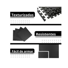 GENERICO - Pack 8 Unidad Piso Puzzle Alfombra Goma Eva Antigolpes 60x60