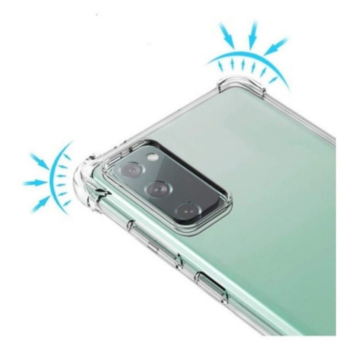 GENERICO - Carcasa Para Samsung S20 Fe Transparente Reforzada