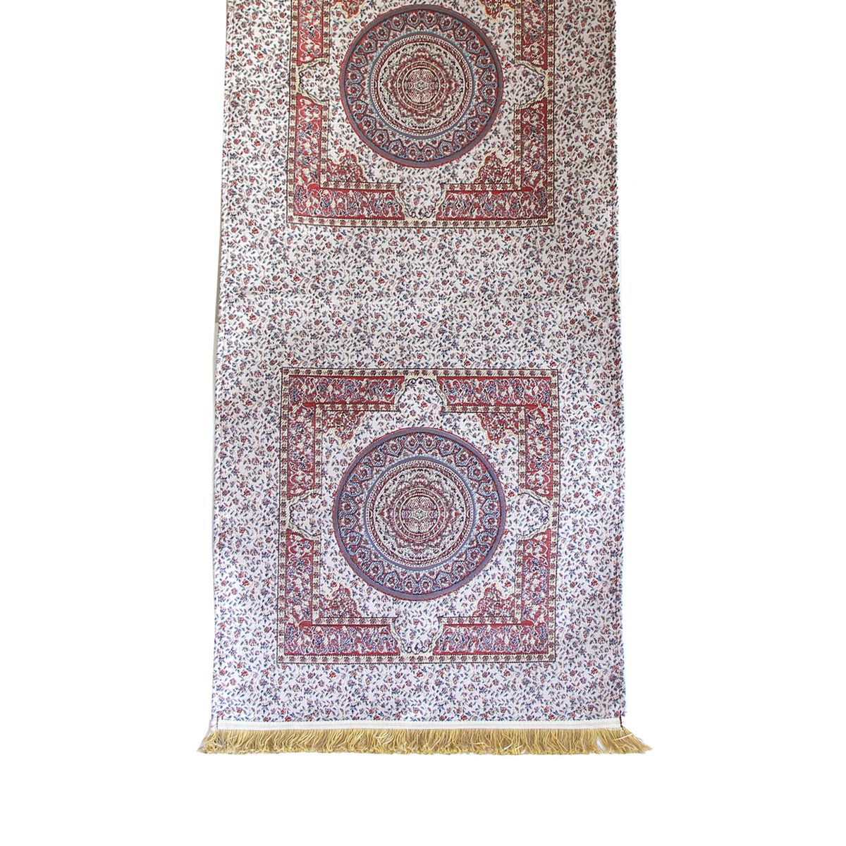 TURKUAZ - Camino de mesa 1,50 m Iznik rojo y beige