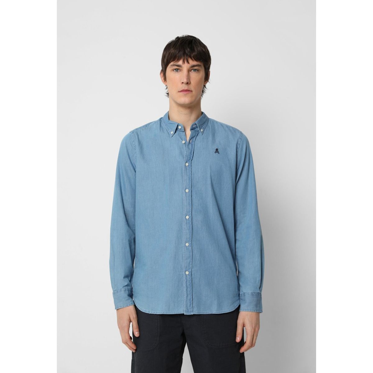 SCALPERS - Camisa Denim Botones Light Denim