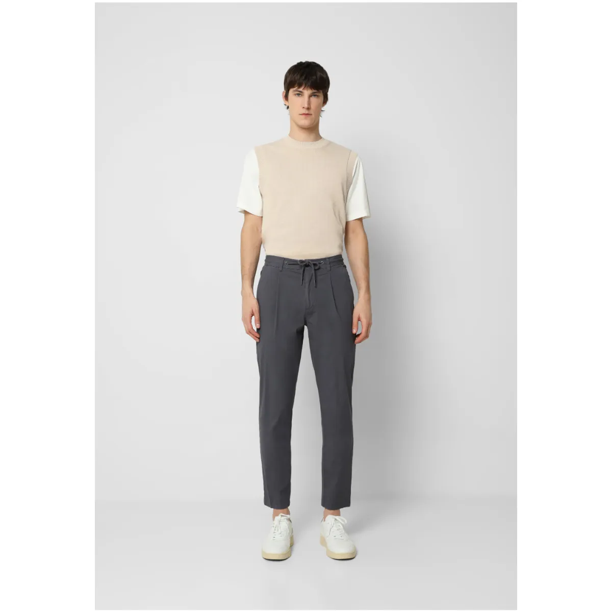 SCALPERS - Pantalón Pinzas Cordón Navy