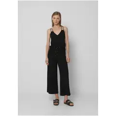 SCALPERS - Pantalón Punto Cordones Abalorios Black