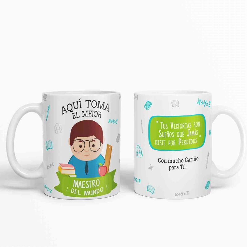 GENERICO - Taza aquí toma el mejor Maestro del mundo D7