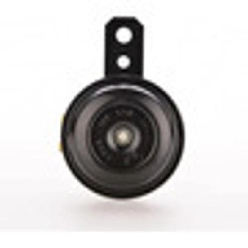 GENERICO - Bocina Universal Tipo Plato Negra 12v Ideal Para Moto