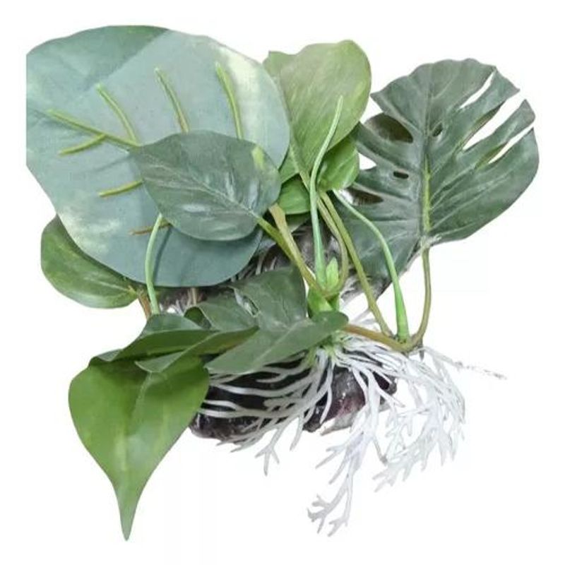 GENERICO - Pack2 Planta Artificia Verde Para Acuario Adorno Pecera