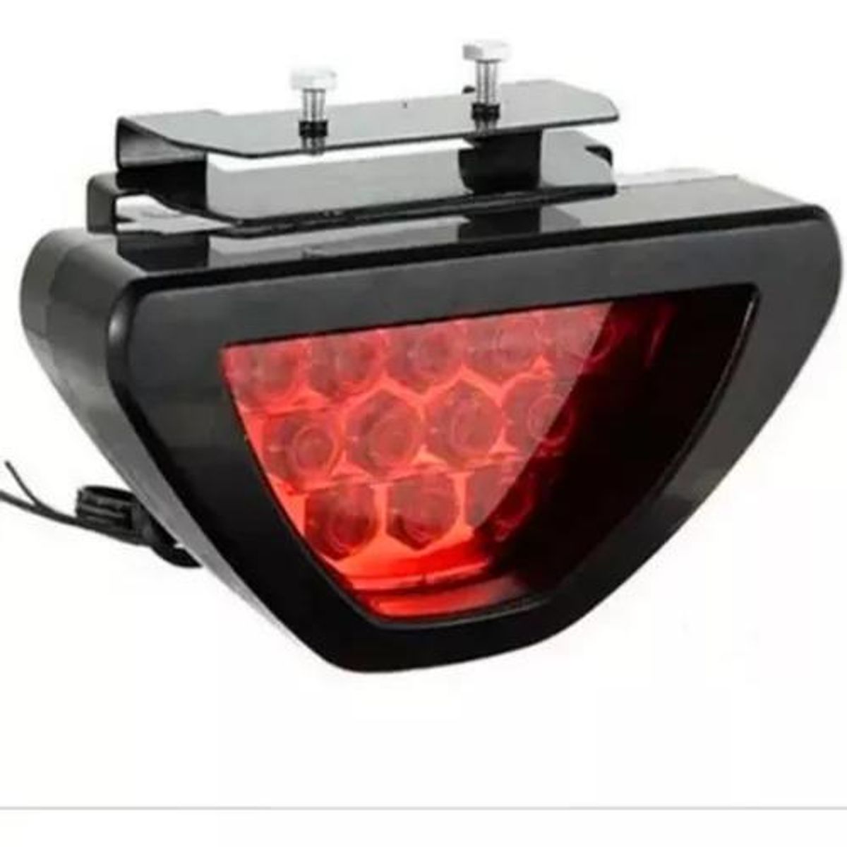 GENERICO - Tercera Luz Freno Stop Triangular Led Roja Auxiliar Ac2073