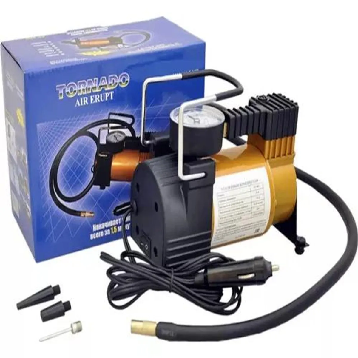 GENERICO - Compresor Aire Portatil Auto 12v Inflador Multiuso Ac580