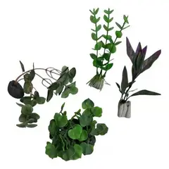 GENERICO - Pack 5 Planta Artificial Para Acuario Pecera Adorno