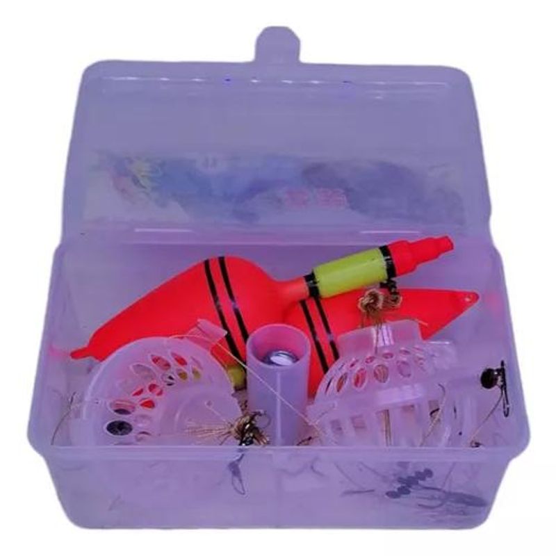 GENERICO - Caja Pesca Anzuelo  Flotador Plomo