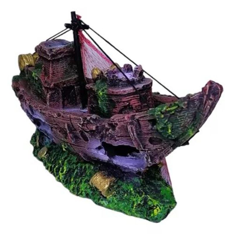 GENERICO - Adorno Barco Acuario Pecera 79