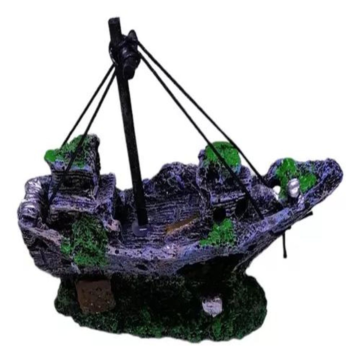 GENERICO - Adorno Barco Acuario Pecera A08