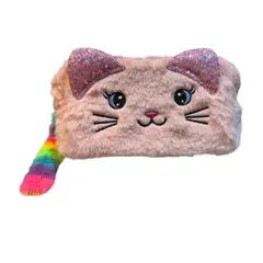 GENERICO - Estuche Diseño Gatito De Felpa Kawaii Escolar Oficina