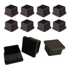 GENERICO - Regaton Cuadrado 25x25 Interior Negro - 100 unidades