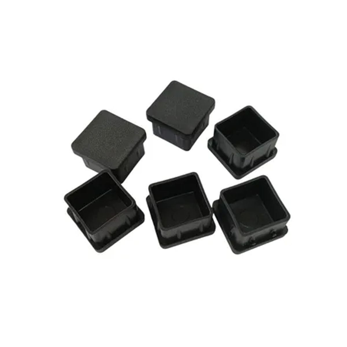 GENERICO - Regaton Cuadrado 30x30mm Interior Negro - 100 unidades