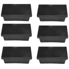 BUENISIMO - Regaton Rectangular 20x40 Interior Negro - 100 unidades