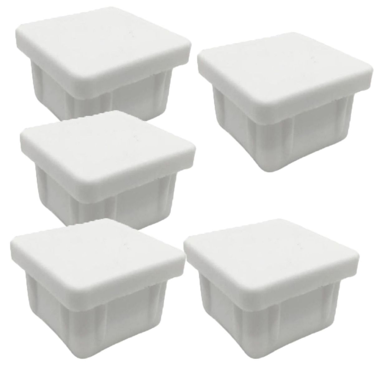 GENERICO - Regaton Cuadrado 25x25 Interior Blanco - 100 unidades