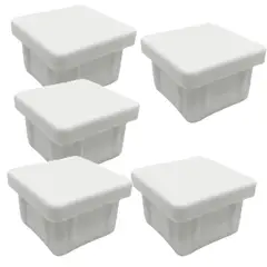 GENERICO - Regaton Cuadrado 25x25 Interior Blanco - 100 unidades